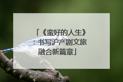 《蛮好的人生》：书写沪产剧文旅融合新篇章